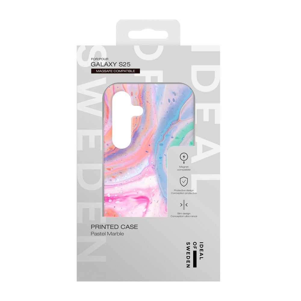 iDeal Of Sweden Samsung Galaxy S25 Fashion Deksel - MagSafe Kompatibel - Pastel Marble