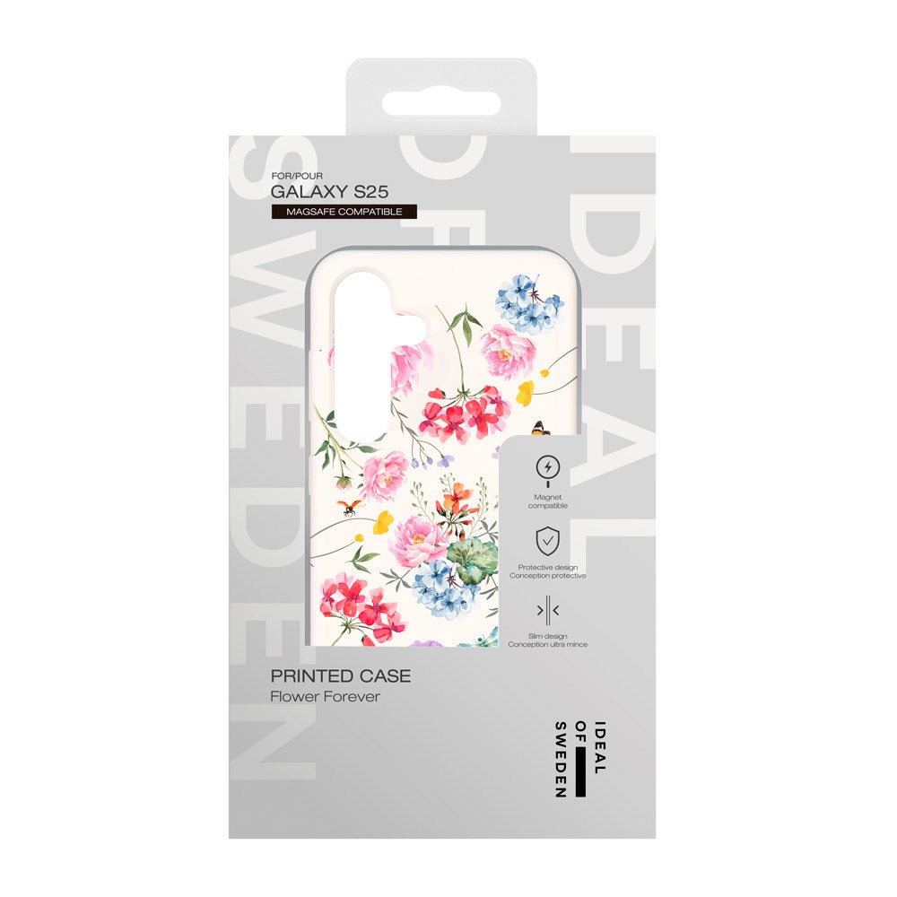 iDeal Of Sweden Samsung Galaxy S25 Fashion Deksel - MagSafe Kompatibel - Forever Flower