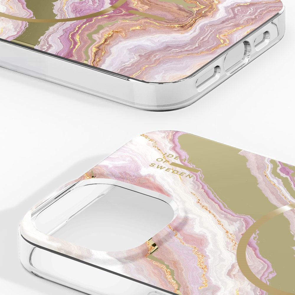 iPhone 17e / 16e / 15 / 14 / 13 iDeal Of Sweden Mirror Deksel - MagSafe Kompatibel - Agate Halo