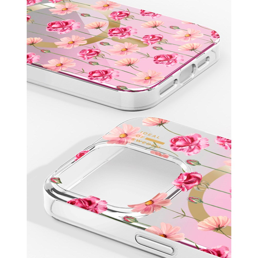 iPhone 16e / 15 / 14 / 13 iDeal Of Sweden Mirror Deksel - MagSafe Kompatibel - Rose Blush Floral