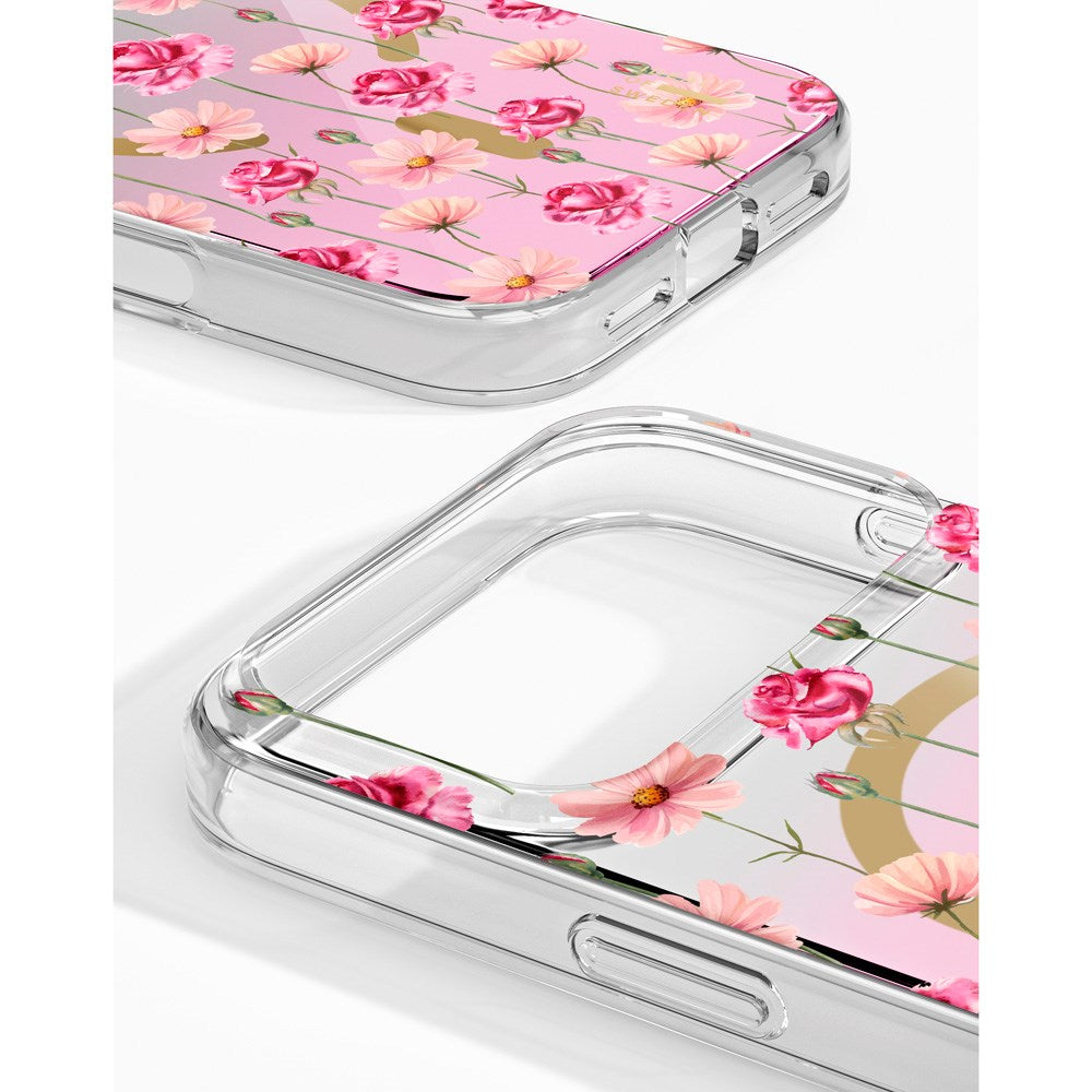 iPhone 17 Pro Max iDeal Of Sweden Mirror Deksel - MagSafe Kompatibel - Rose Blush Floral