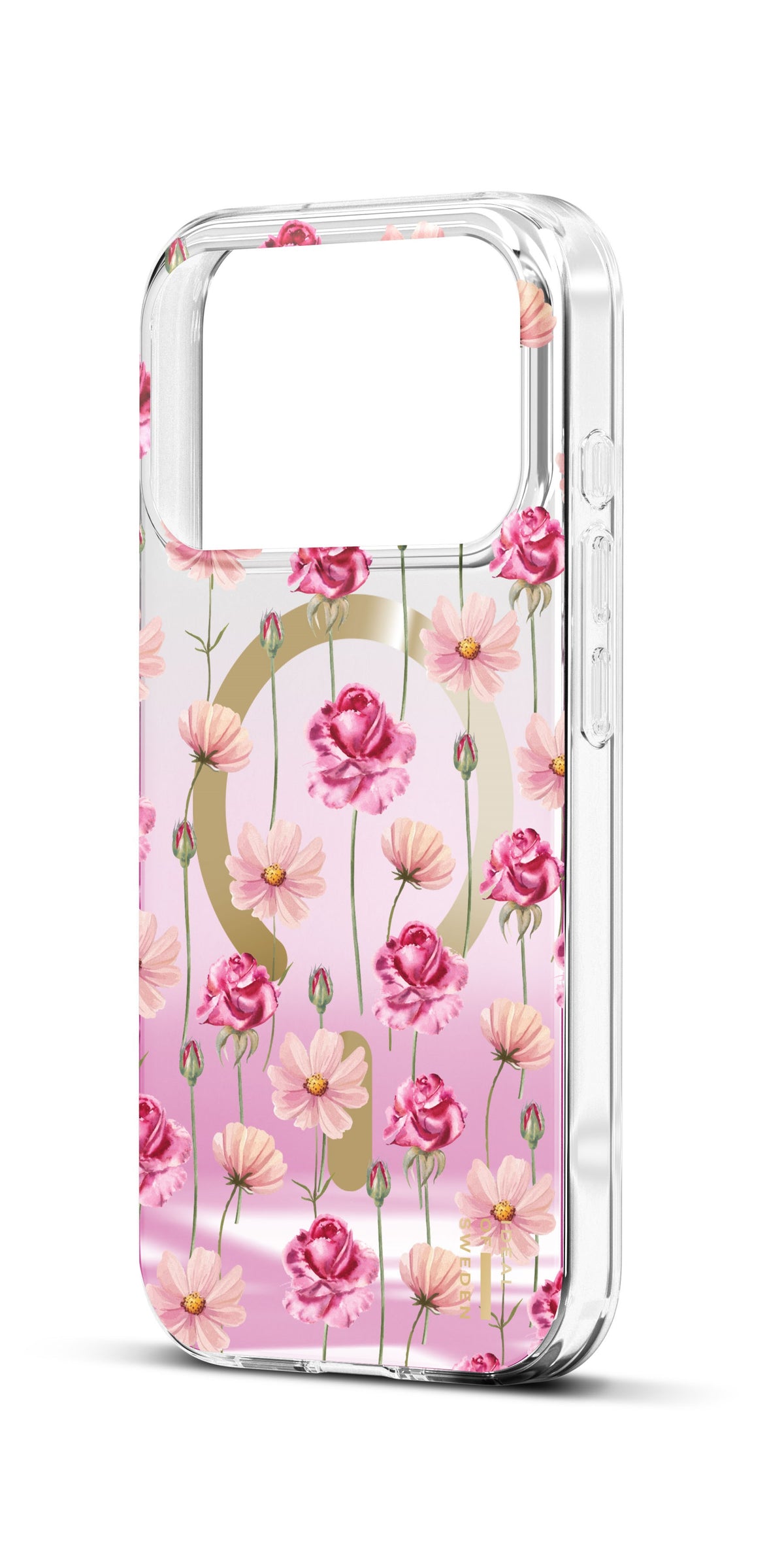 iPhone 18 Pro / 17 Pro iDeal Of Sweden Mirror Deksel - MagSafe Kompatibel - Rose Blush Floral