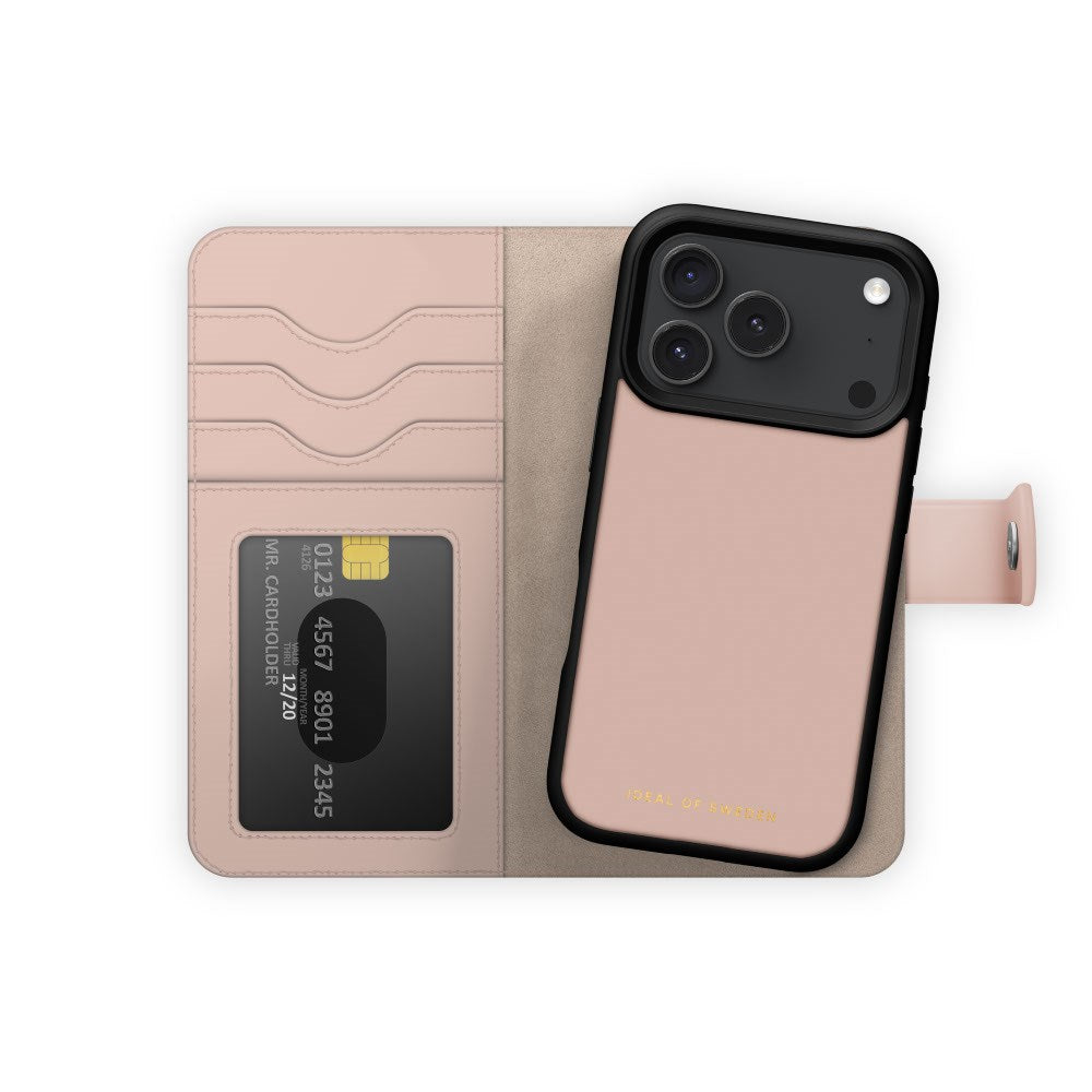 iPhone 18 Pro / 17 Pro iDeal Of Sweden Magnet Wallet+ Deksel - MagSafe Kompatibel - Pink