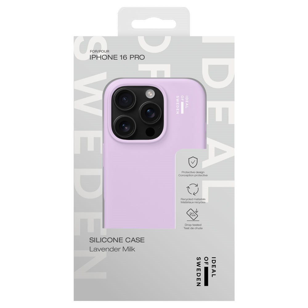 iPhone 16 Pro iDeal Of Sweden Silicone Deksel - Lavender Milk