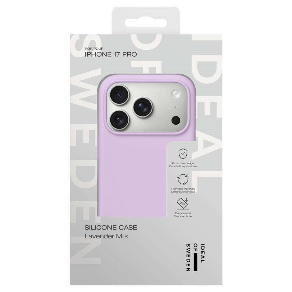 iPhone 17 Pro iDeal Of Sweden Silicone Deksel - Lavender Milk