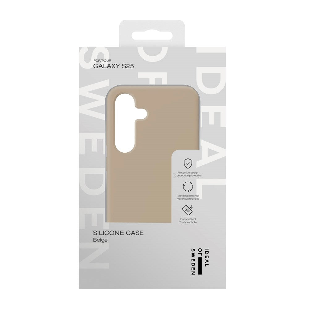 iDeal Of Sweden Samsung Galaxy S25 Silikon Deksel - Beige