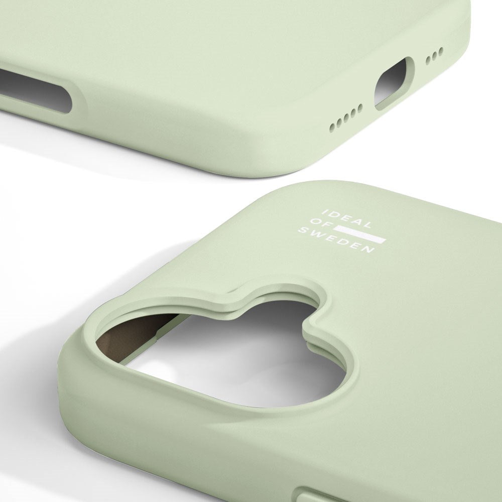 iPhone 16 iDeal Of Sweden Silicone Deksel - MagSafe Kompatibel - Sage Green