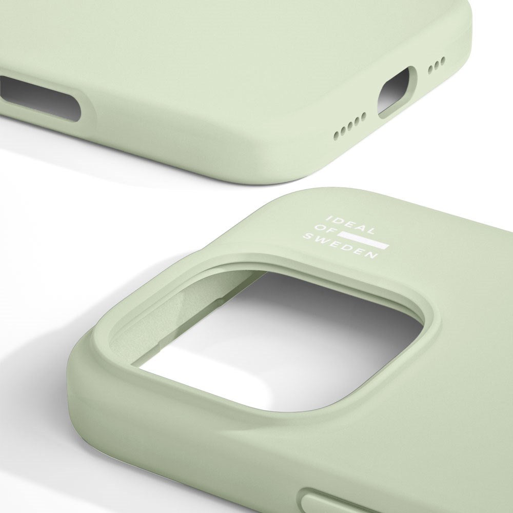 iPhone 16 Pro iDeal Of Sweden Silicone Deksel - Sage Green