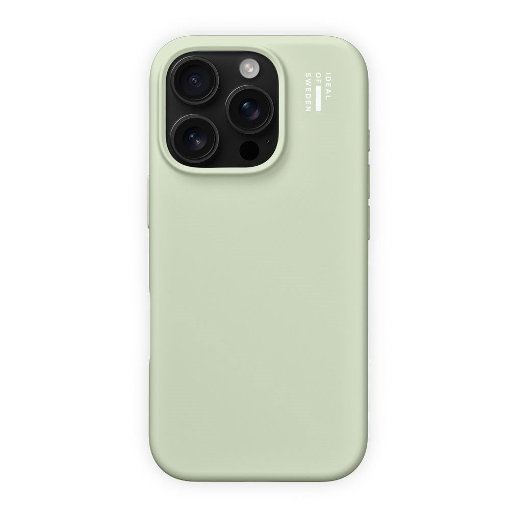iPhone 16 Pro iDeal Of Sweden Silicone Deksel - Sage Green