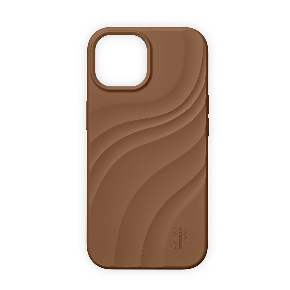 iPhone 17e / 16e / 15 / 14 / 13 iDeal of Sweden Soft Swirl Silicone Deksel - MagSafe Kompatibel - Salted Caramel
