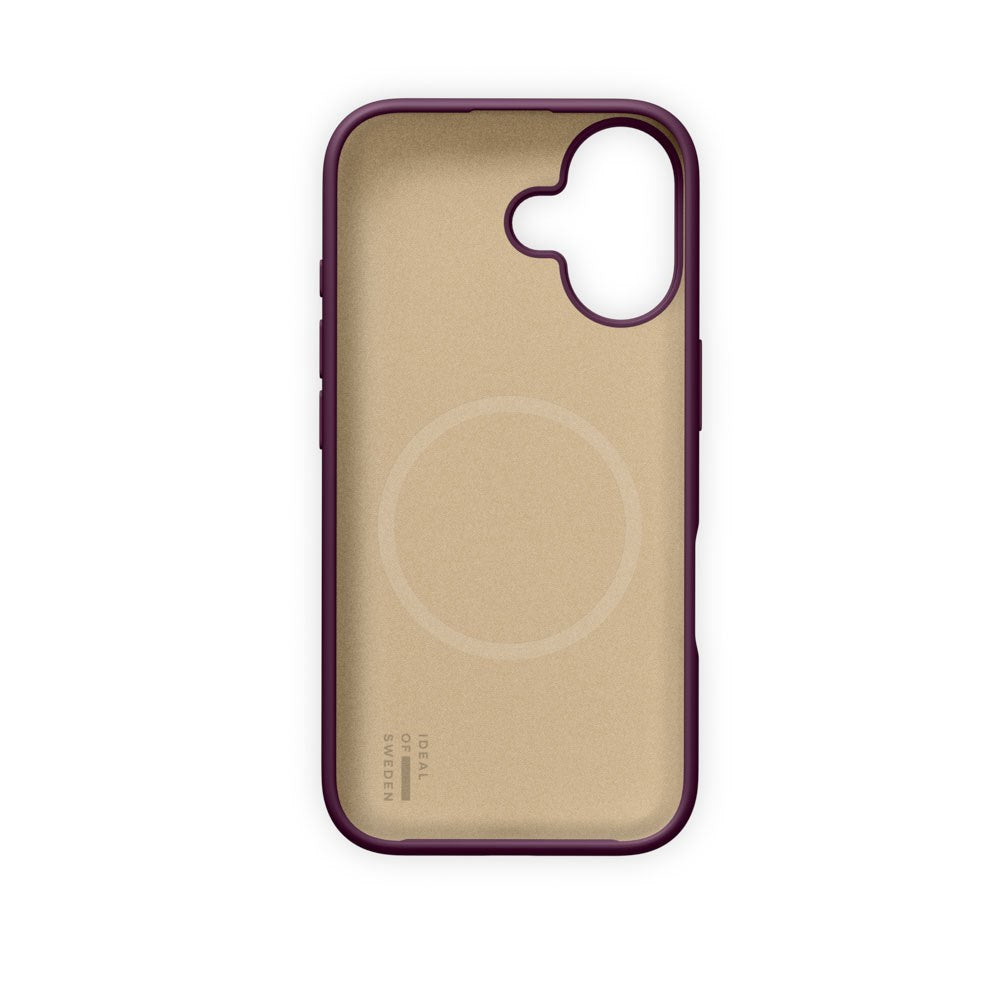 iPhone 16 iDeal of Sweden Soft Swirl Silicone Deksel - MagSafe Kompatibel - Velvet Plum