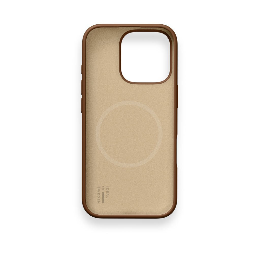iPhone 16 Pro iDeal of Sweden Soft Swirl Silicone Deksel - MagSafe Kompatibel - Salted Caramel