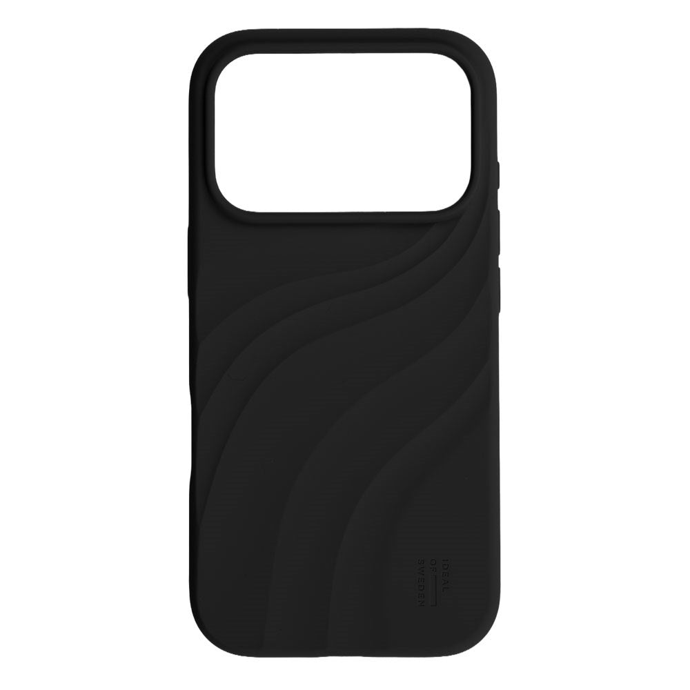 iPhone 18 Pro / 17 Pro iDeal of Sweden Soft Swirl Silicone Deksel - MagSafe Kompatibel - Velvet Black