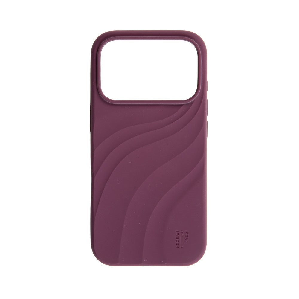 iPhone 18 Pro Max / 17 Pro Max iDeal of Sweden Soft Swirl Silicone Deksel - MagSafe Kompatibel - Velvet Plum