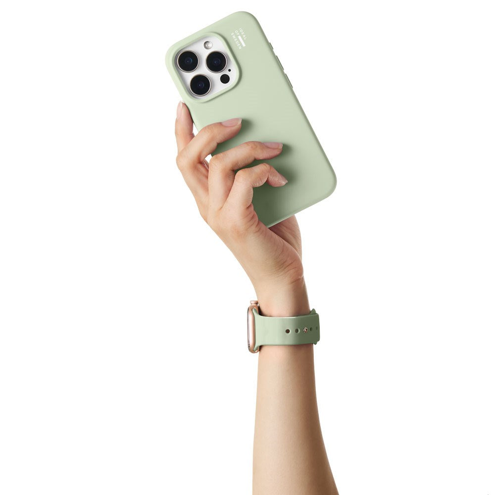 Apple Watch (38/40/SE/41/42mm) iDeal of Sweden Silikon Klokkerem - Størrelse M/L - Sage Green