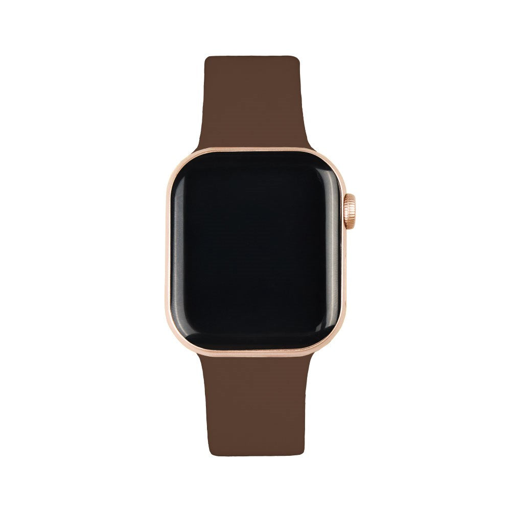 Apple Watch (38/40/SE/41/42mm) iDeal of Sweden Silikon Klokkerem - Størrelse M/L - Mocha Mousse