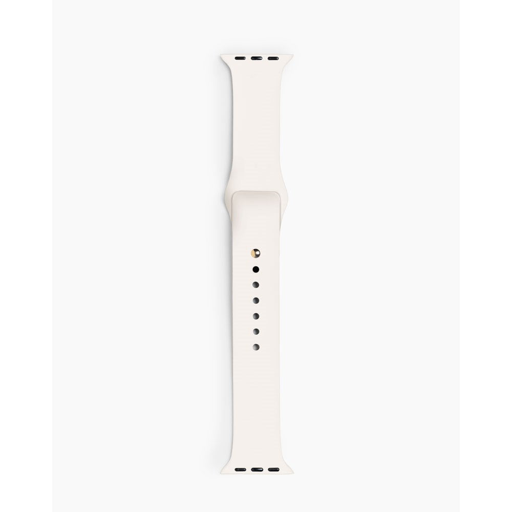 Apple Watch (38/40/SE/41/42mm) iDeal of Sweden Silikon Klokkerem - Størrelse M/L - Cloud Dancer
