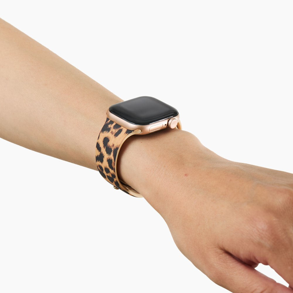 Apple Watch (42/44/SE/45/46/49mm) iDeal of Sweden Silikon Klokkerem - Størrelse S/M - Timeless Leo