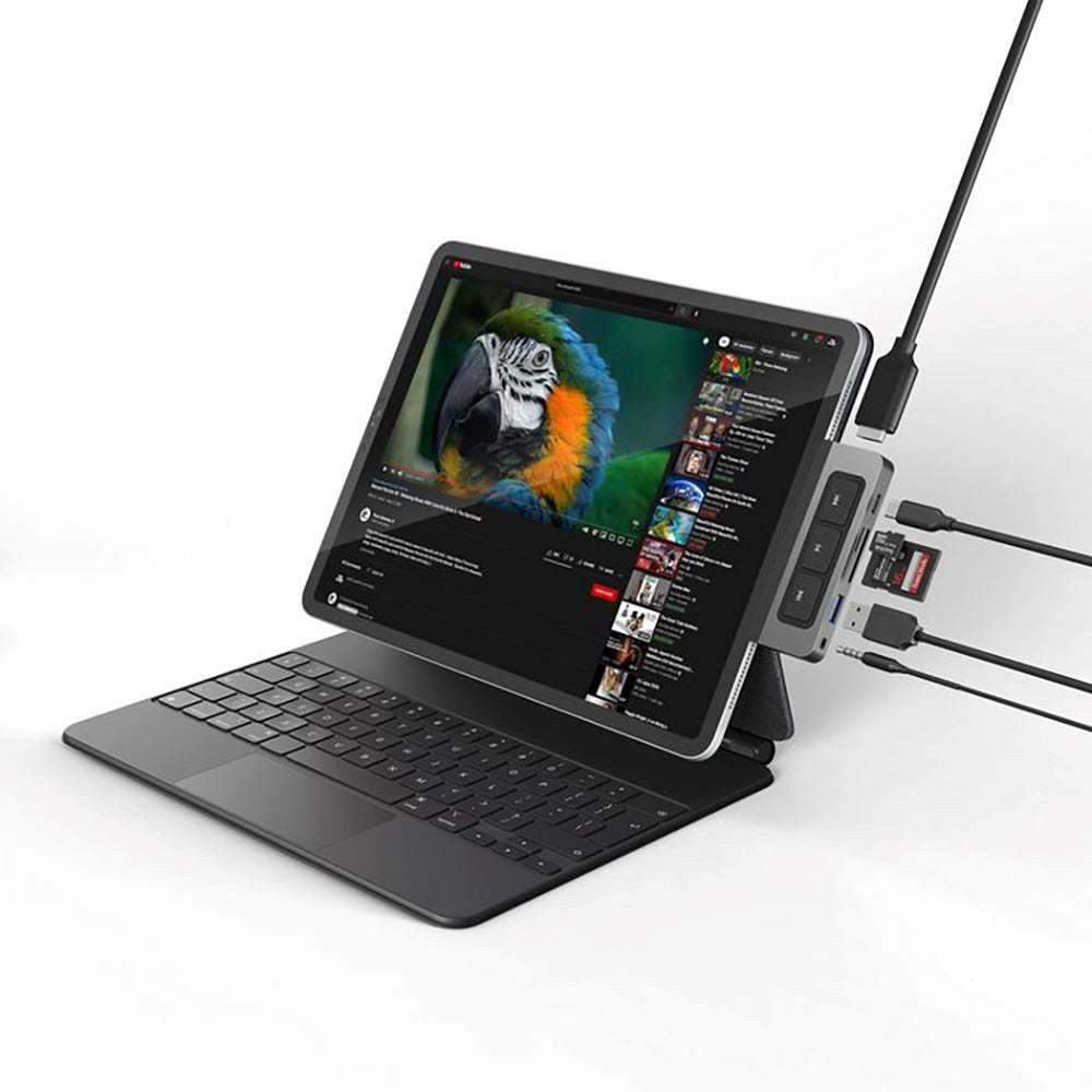 Hyperdrive USB-C iPad Media Adapter 6-in-1 - Grå