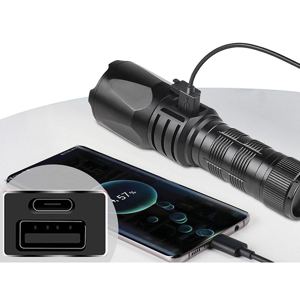 Sandberg Survivor Lommelykt Powerbank 5.000 mAh med 1x USB-A - Svart