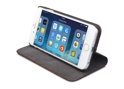 dbramante1928 RISSKOV Wood iPhone 6 Plus / 6S Plus Flip Deksel - Hunter dark