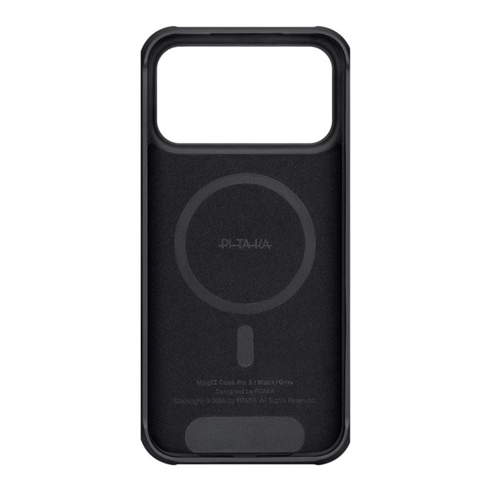 iPhone 17 Pro PITAKA Aramid ProGuard Deksel - MagSafe Kompatibel - Black / Grey