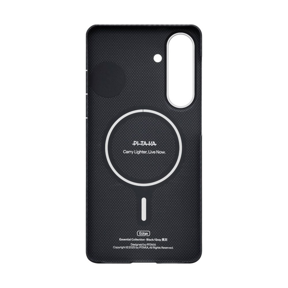 Samsung Galaxy S26 PITAKA Edge Deksel - MagSafe Kompatibel - Black / Grey Twill