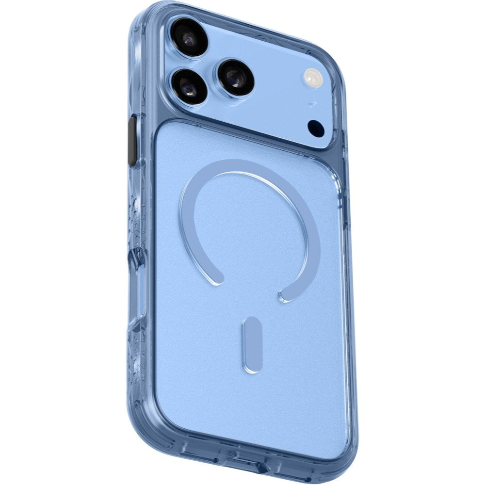 iPhone 18 Pro / 17 Pro LAUT CRYSTAL MATTER X Deksel - MagSafe Kompatibel - Blå / Gjennomsiktig