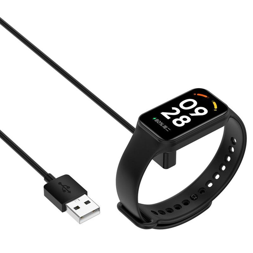 Telcon USB-A Smartklokkelader til Xiaomi Smart Band 9 / 8 / 8 Pro - 1m - Svart