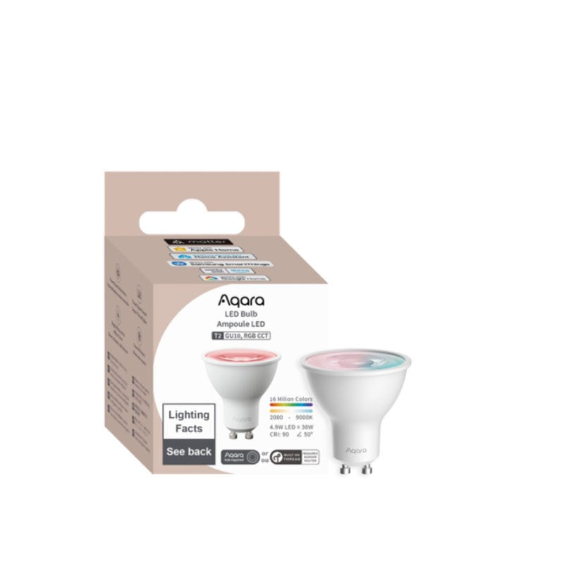 Aqara Smart Light LED Pære T2 (RGB CCT, GU10) - Hvit