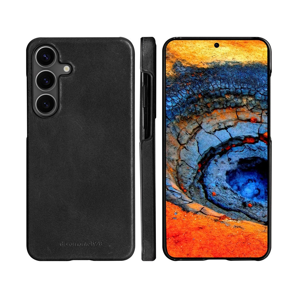 Samsung Galaxy S25 - dbramante1928 Lynge Ekte Skinn 2-i-1 Flip Deksel - Black
