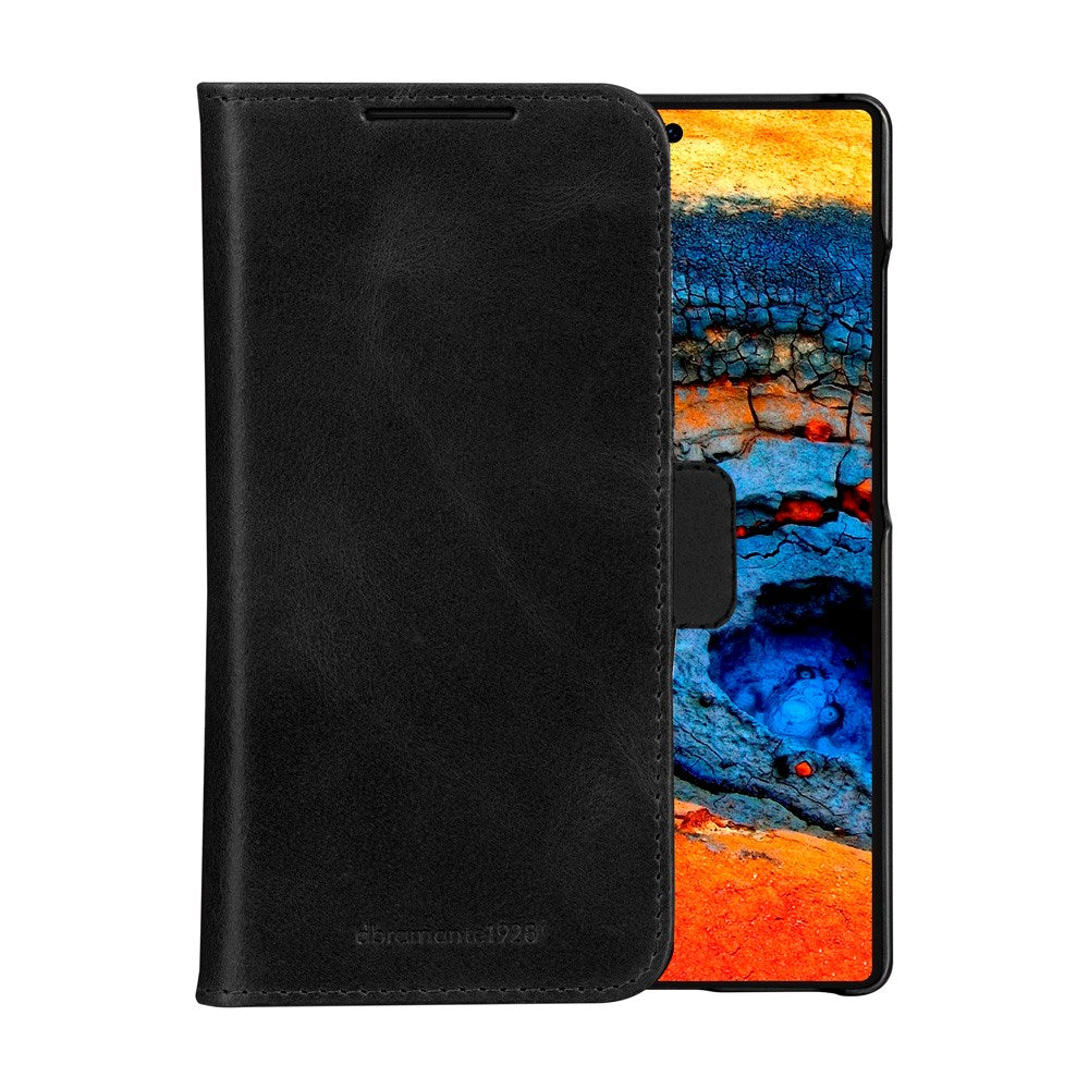 Samsung Galaxy S25 Ultra - dbramante1928 Lynge Ekte Skinn 2-i-1 Flip Deksel - Black