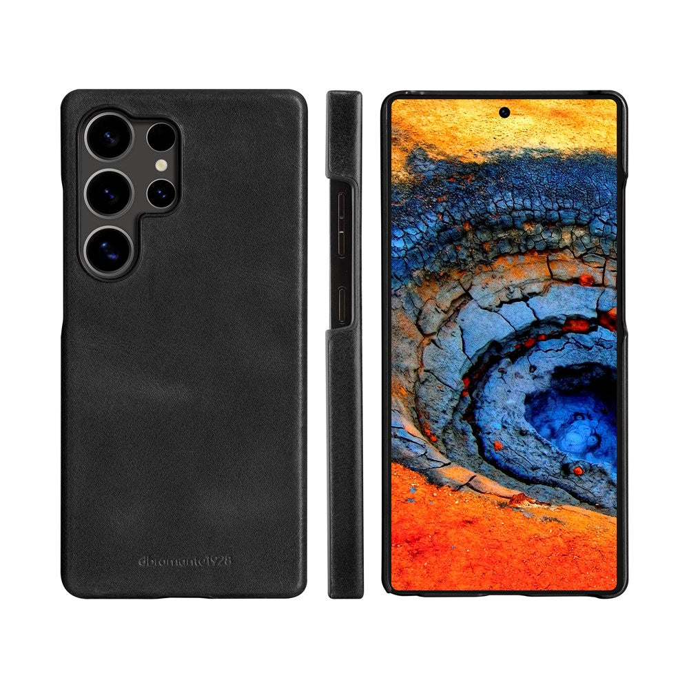 Samsung Galaxy S25 Ultra - dbramante1928 Lynge Ekte Skinn 2-i-1 Flip Deksel - Black