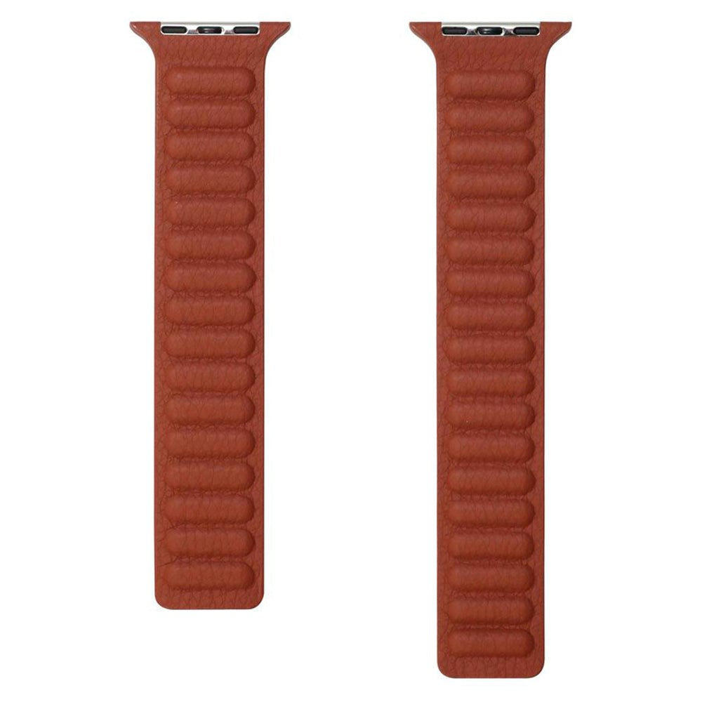 Lippa Apple Watch (42/44/SE/45/46/49mm) Magnetisk Skinnreim - Brun