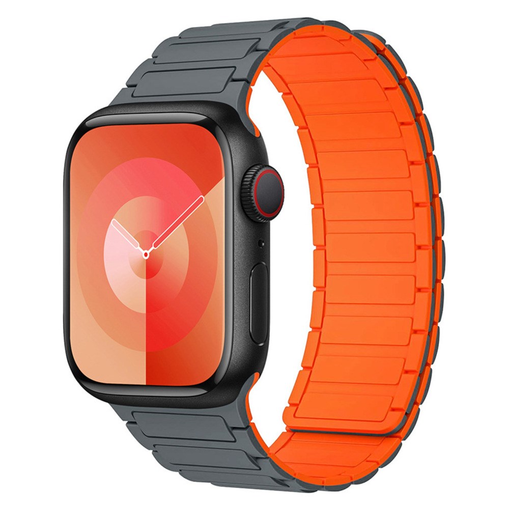Apple Watch (38/40/41/42 mm) Lippa Magnetisk Silikonreim - Grå