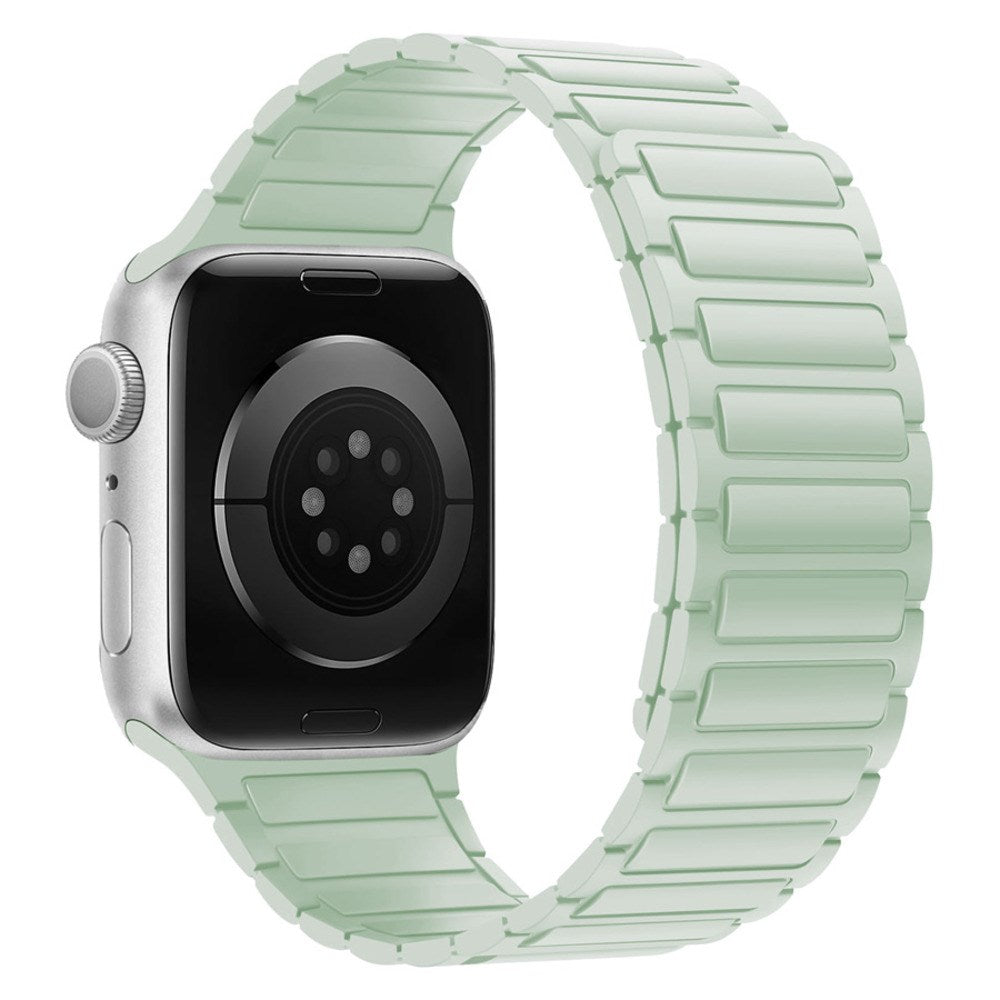 Apple Watch (42/44/45/46/49 mm) Lippa Magnetisk Silikonreim - Mintgrønn