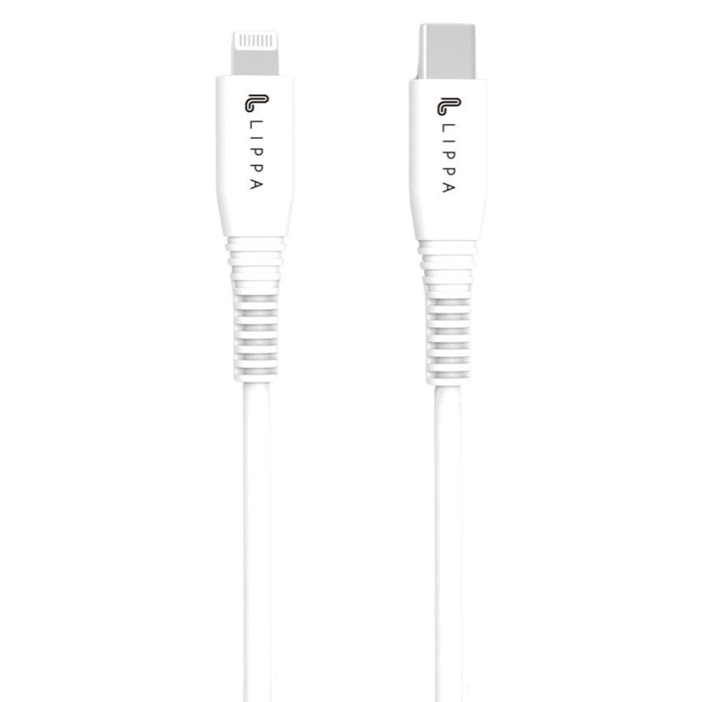 Lippa Kabel USB-C til Lightning 15W - 2m - Hvit