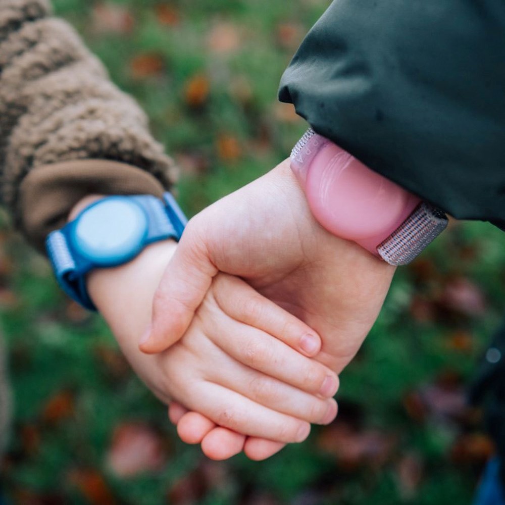 Lippa Justerbart Nylon Armbånd for AirTag - Svart