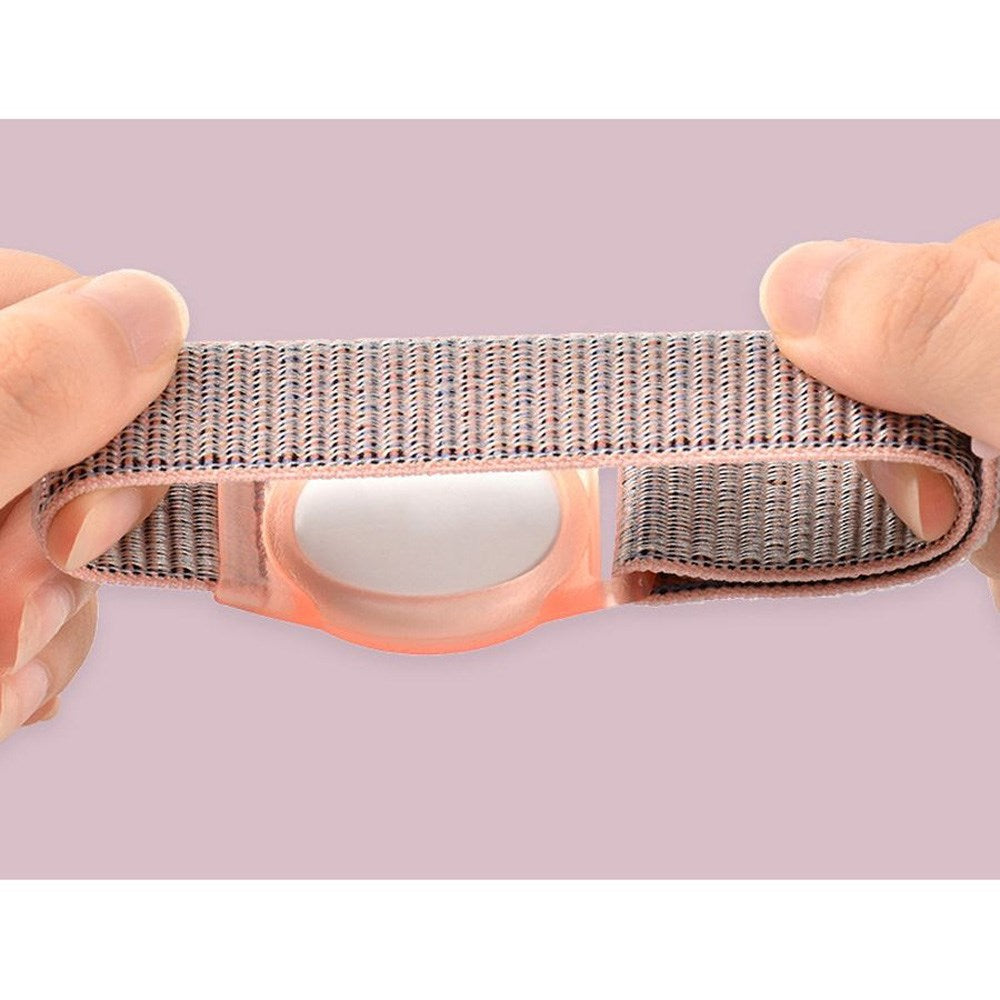 Lippa Justerbart Nylon Armbånd for AirTag - Rosa