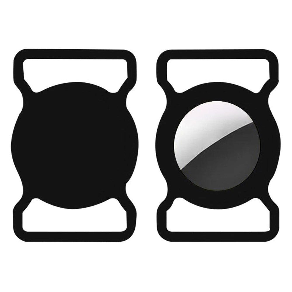 Lippa Silikon AirTag Holder for Krage - Svart