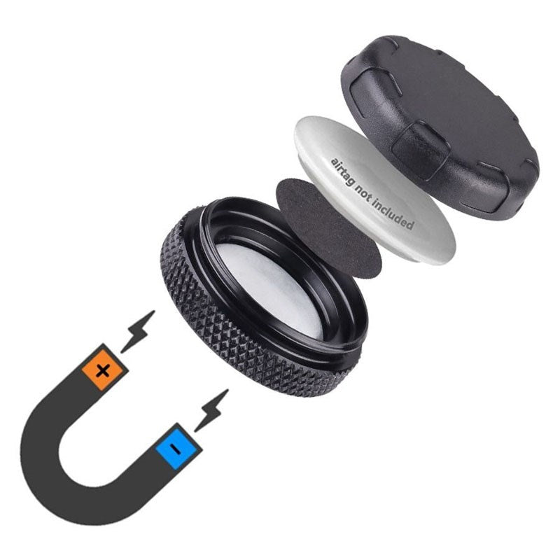 Lippa Magnetisk Holder for AirTag - Svart