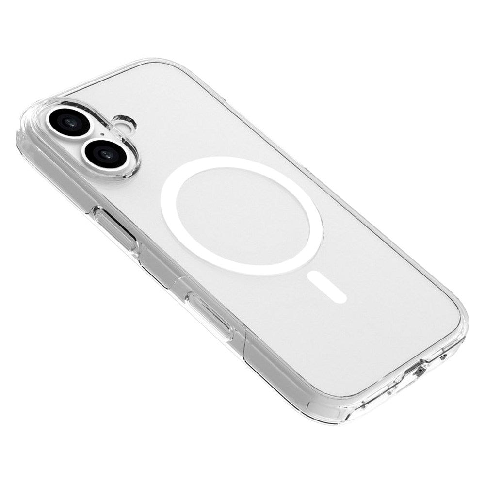iPhone 17 Lippa Hybrid Plast Deksel - MagSafe Kompatibel - Gjennomsiktig / Hvit