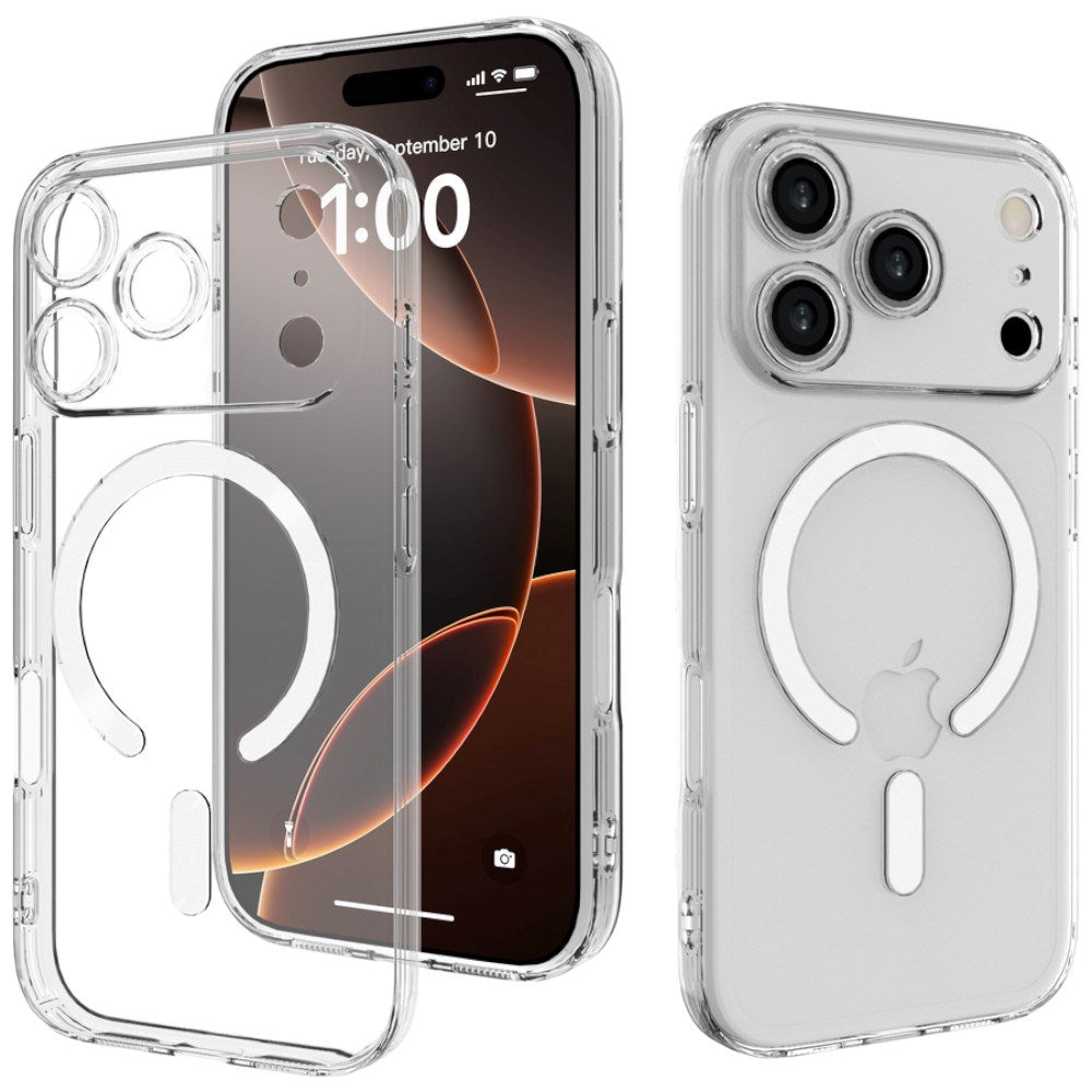 iPhone 17 Pro /18 Pro Lippa Fleksibelt Plast Deksel - MagSafe Kompatibel - Gjennomsiktig