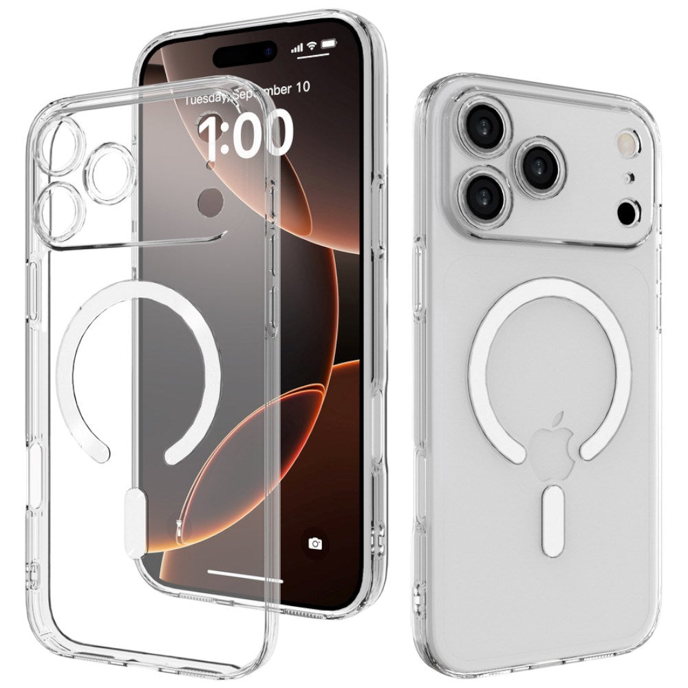 iPhone 17 Pro Max/18 Pro Max Lippa Fleksibelt Plast Deksel - MagSafe Kompatibel - Gjennomsiktig