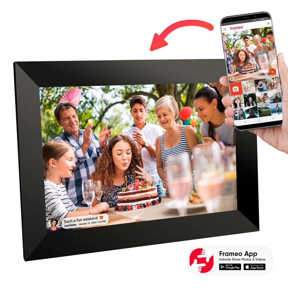 Lippa 15.6" Smart WiFi Frameo Fotoramme - Svart