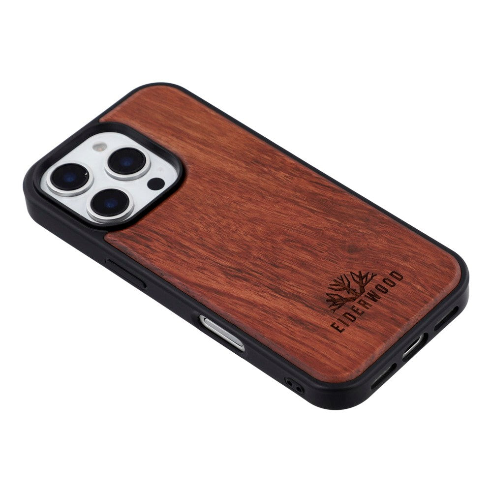 EIDERWOOD iPhone 16 Pro Magnetisk Tredeksel - MagSafe Kompatibel - Palisander