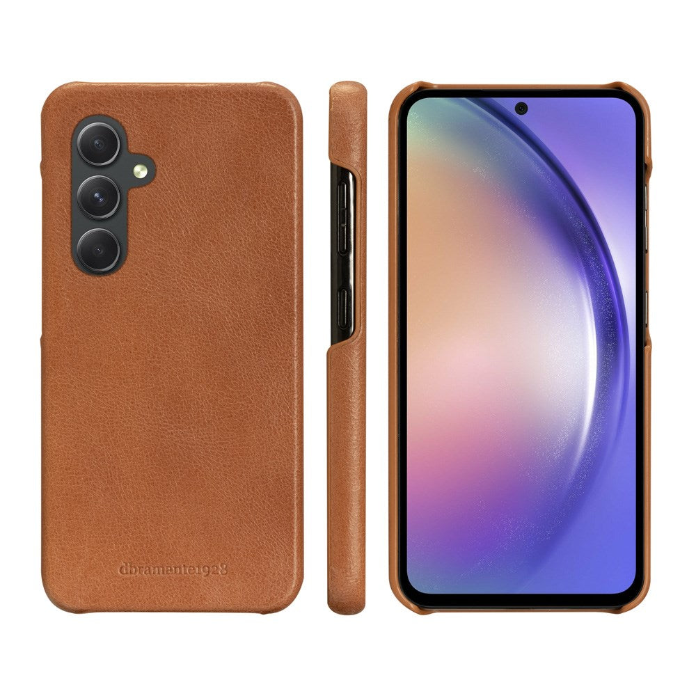 Samsung Galaxy A54 (5G) dbramante1928 Lynge 2-i-1 Ekte Skinn Flip Deksel - Tan