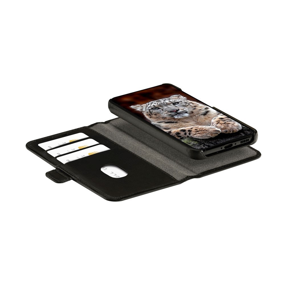 Samsung Galaxy S24 FE dbramante1928 Lynge 2-i-1 Ekte Skinn Flip Deksel - Black