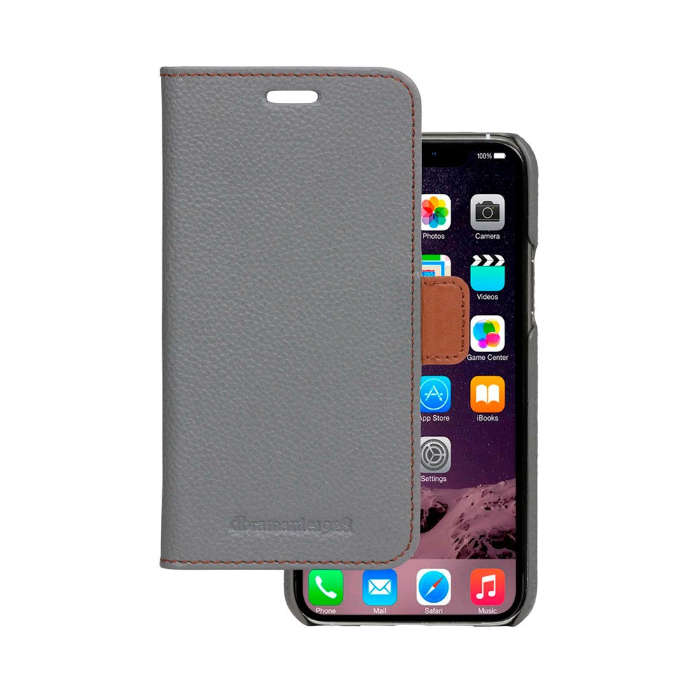 iPhone 11 Pro dbramante1928 Lynge 2-i-1 Ekte Skinn Flip Deksel - Pebbled Grey