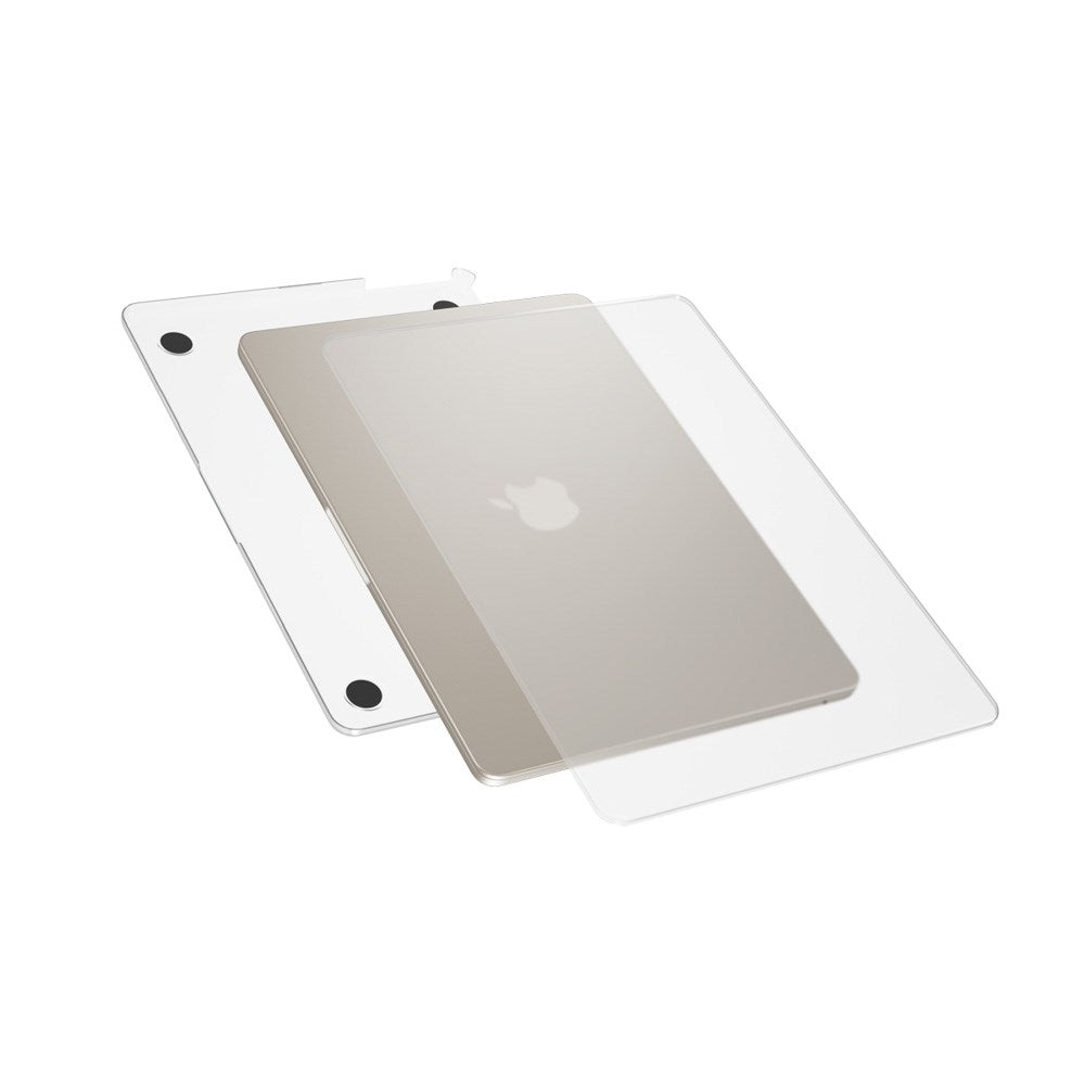 MacBook Air 13" M2/M3/M4 (2022-2025) Epico Slim Shell - Matt Gjennomsiktig